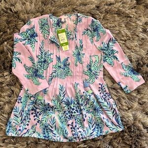 Lilly Pulitzer light lilac verbena top Size XXS MSRP$158 New